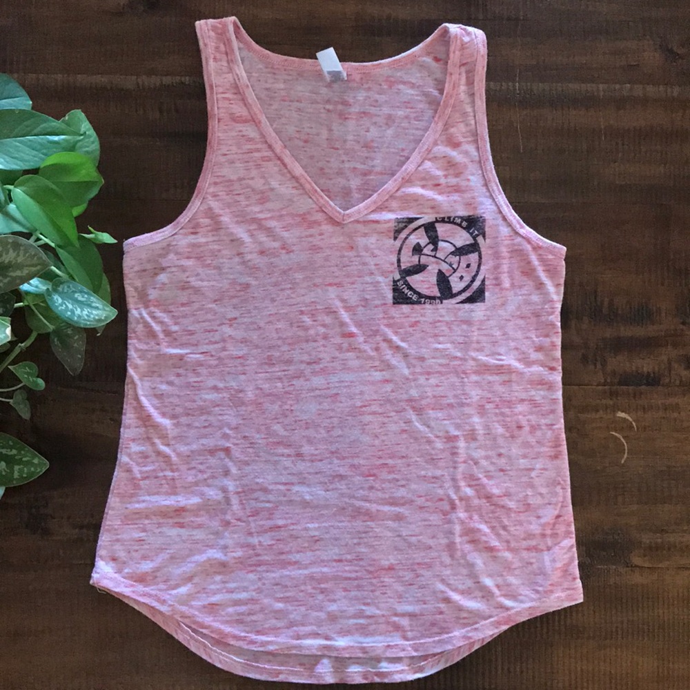 Climb It Pink Racerback Tank Top